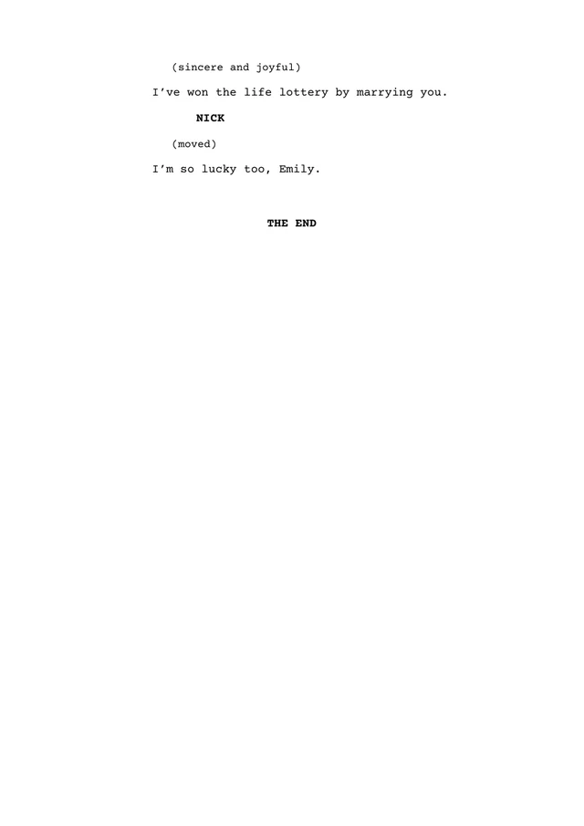 Page 4 of a personalized wedding comic script